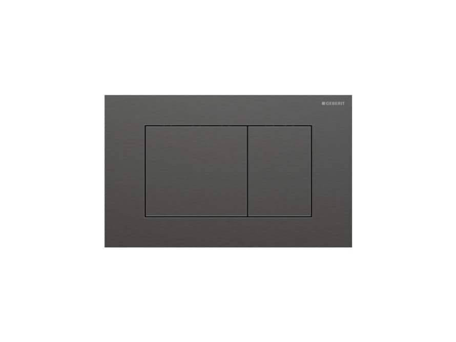 Sigma40 Square flush plate in brushed black chrome Sigma40 Square flush plate in brushed black chrome